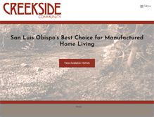 Tablet Screenshot of creeksidemhc.com